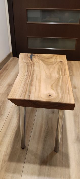 Stolik kawowy drewniany trześniowy olejowany blat