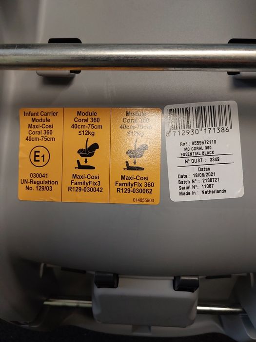 Fotelik Maxi Cosi coral 360 (bez bazy)