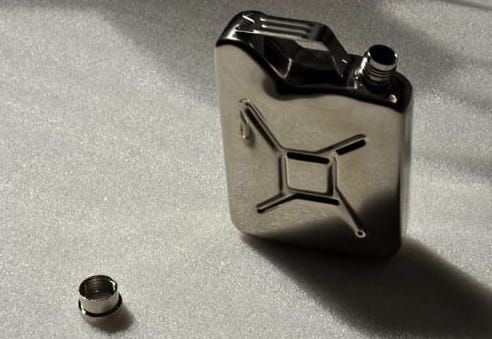 Mini mała piersiówka kanister 170ml retro prezent