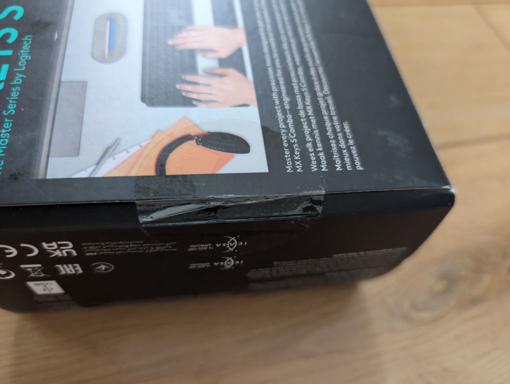 Logitech MX Keys S combo nowa zaplombowana, zestaw klawiatura+mysz