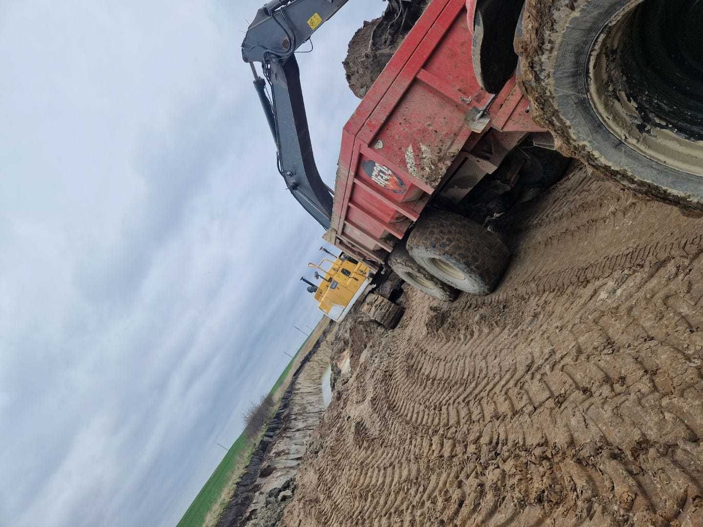 Usługi transportowe roboty budowlane wynajem przyczep i ciągników