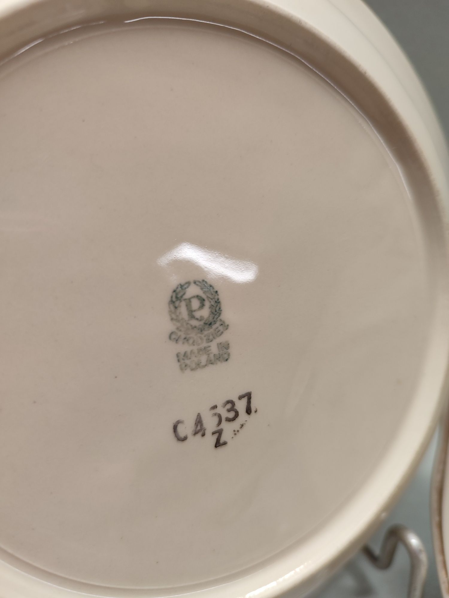 Chodzież Porcelit talerze głębokie PRL