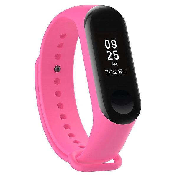 Silikonowa opaska zamienna do Xiaomi Mi Band 4 / Mi Band 3 różowy
