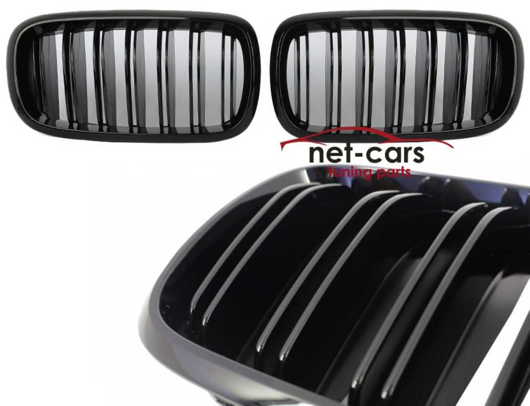 Grill Nerki BMW X5 F15 X6 F16 wzór MX5 Mpakiet czarny połysk