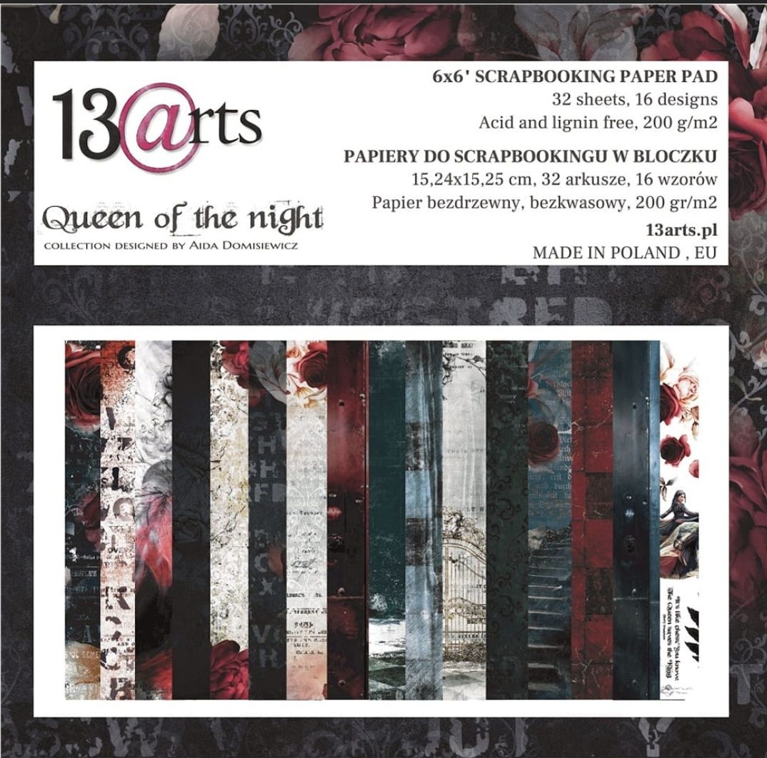 13arts Queen of the night 6x6 scrapbooking