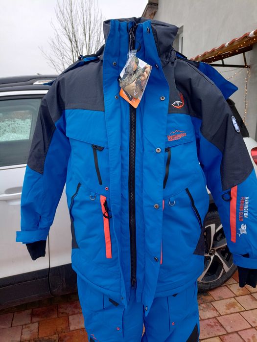 Nowy Komplet wędkarski rozm.M Remington Fishing kurtka+spodnie ogrodni