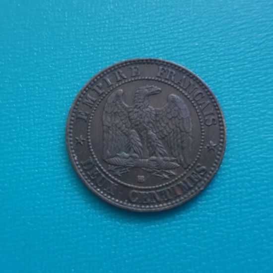 *FRANCJA [1479] *2 Centimes 1856 BB NAPOLEON III Numizmatyka, monety