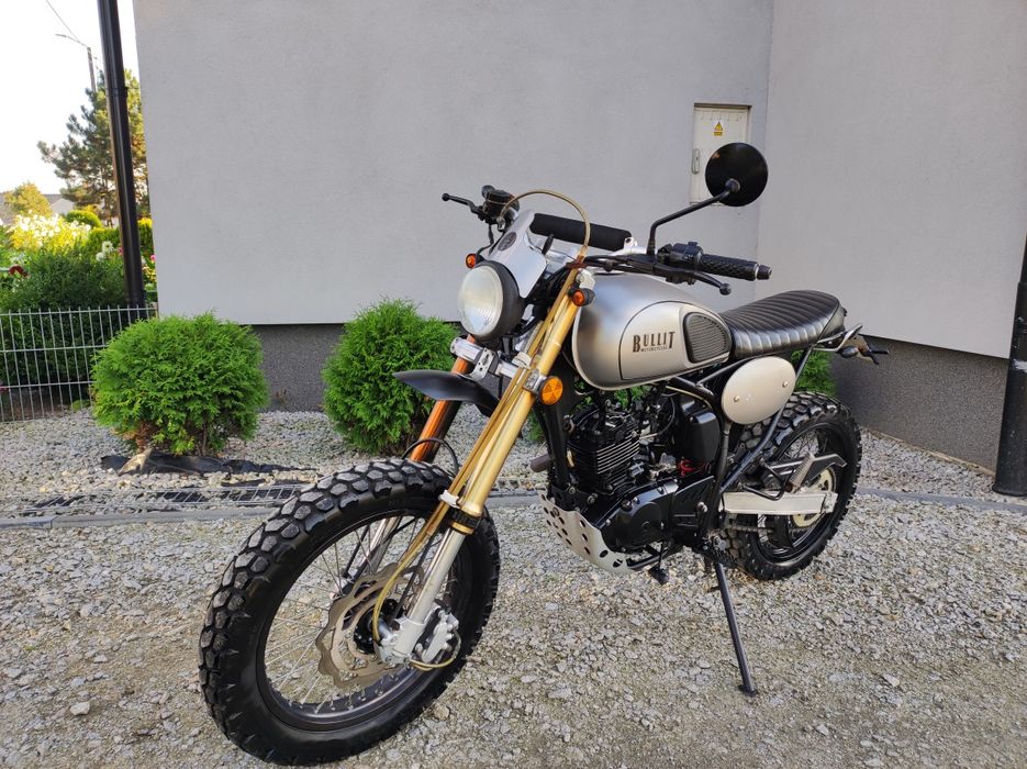 Bullit Cafe Racer 125cc kat.b wtrysk  6 tys km Transport GN Scrambler