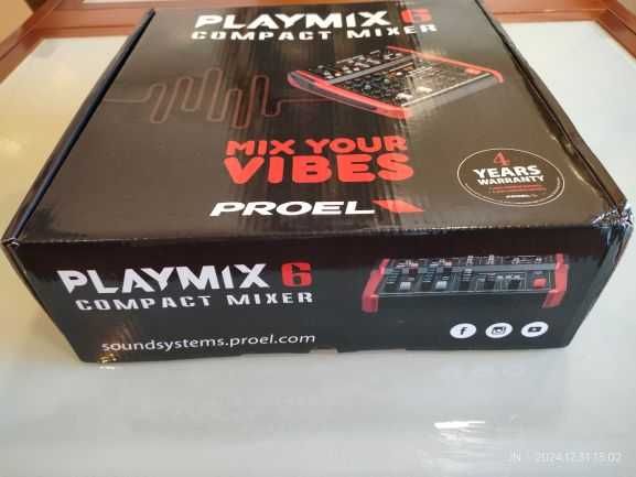 PROEL PLAYMIX 6 - Mesa de Mistrura