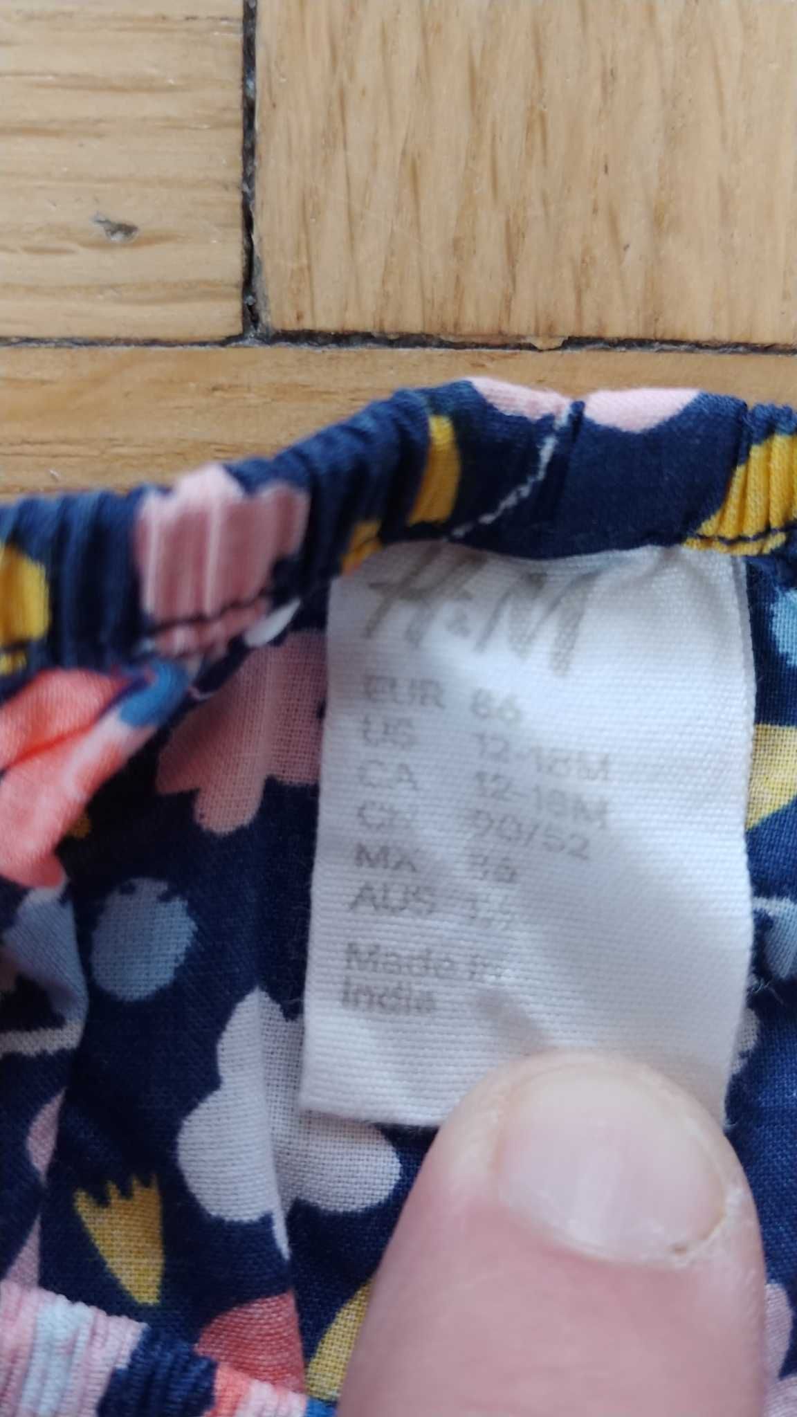 Sukienka dziewczęca w kwiatki H&M roz. 86