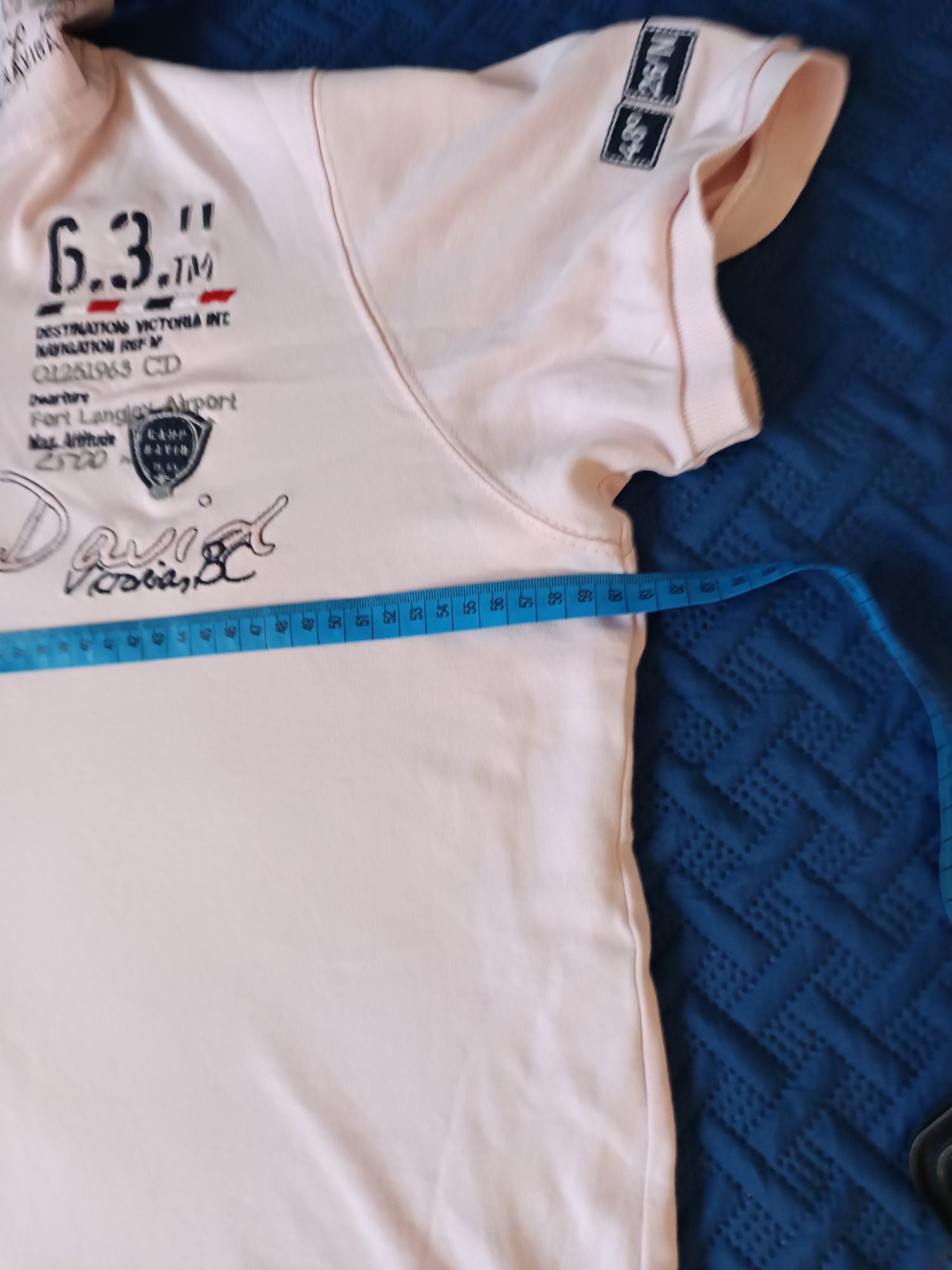 Koszulka typu polo różowa z kołnierzykiem orginalna Camp David  XL