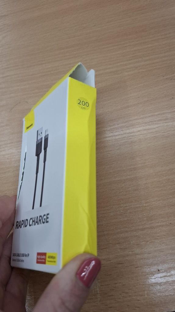 Kabel przewód USB na lightning wzmocniony do iPhone XR, XS 11, 12, 13