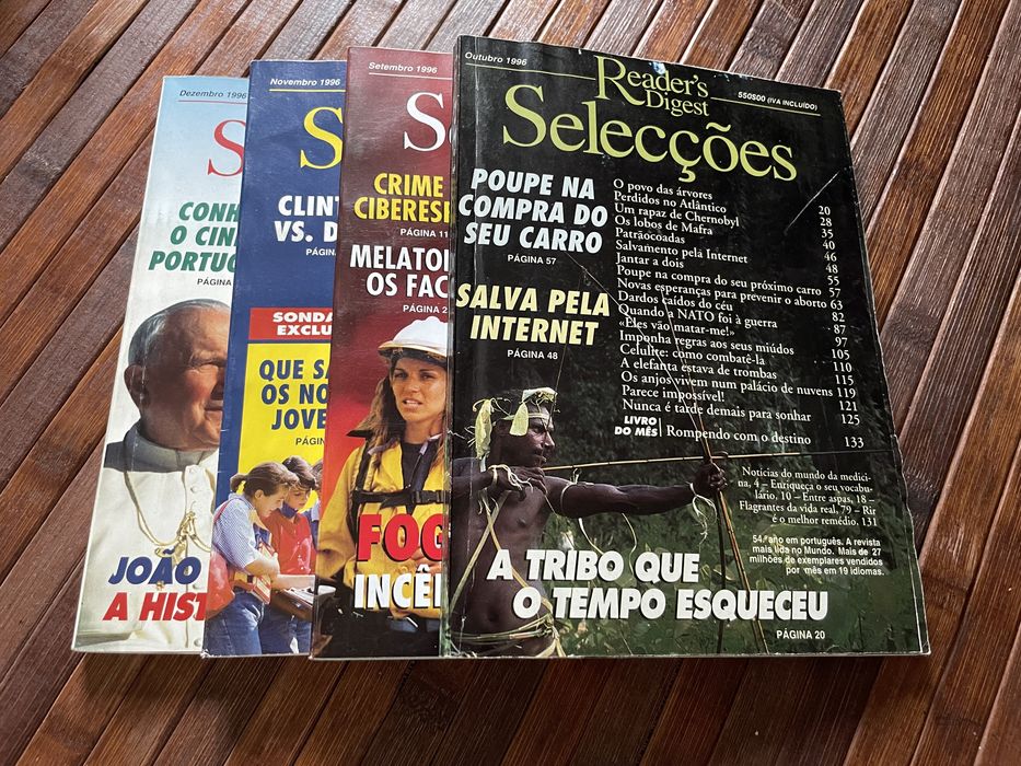 Revistas Reader’s Digest de ano de 1996 (4unidades)