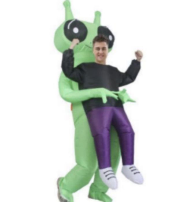 STRÓJ KOSTIUM PRZEBRANIE HALLOWEEN dmuchany kosmita 150-190 cm