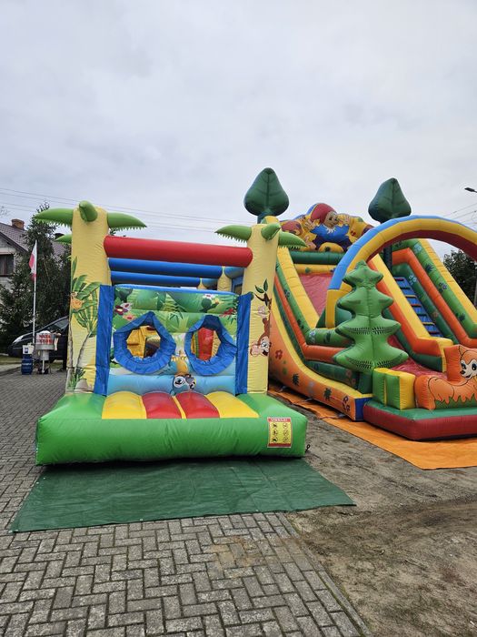 Zjeżdżalnia dmuchańce piana party zamki wata Zakręcony ziemniak park z