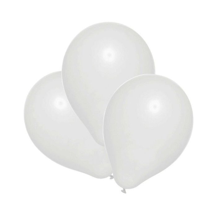 Воздушные шары белые,26см.