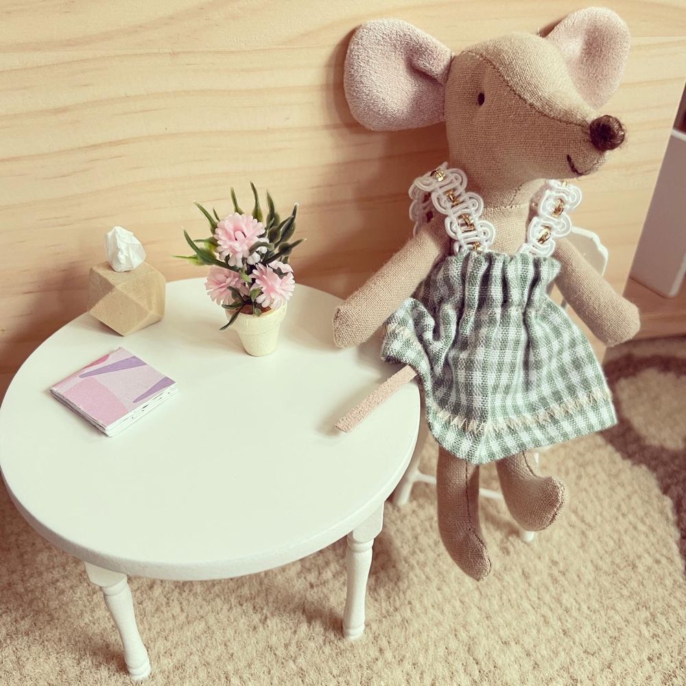 Miniaturka do domku dla lalek myszek maileg sylvanian kwiatek roślinka