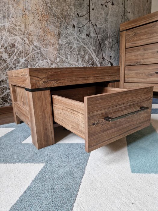 Szafka nocna do sypialni black red white