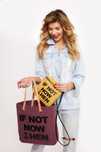 ANOMA – bordowa torba typu shopper bag