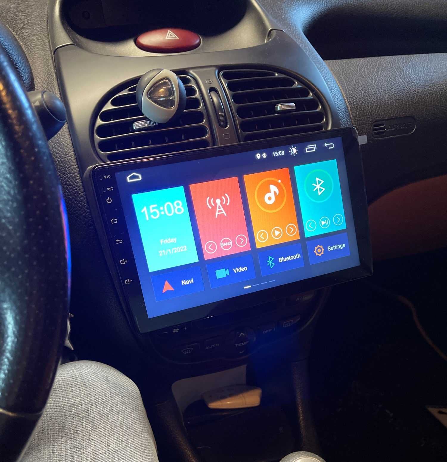 (NOVO) Rádio 2DIN 9" Polegadas • Peugeot 206 • Android [4+32GB] GPS