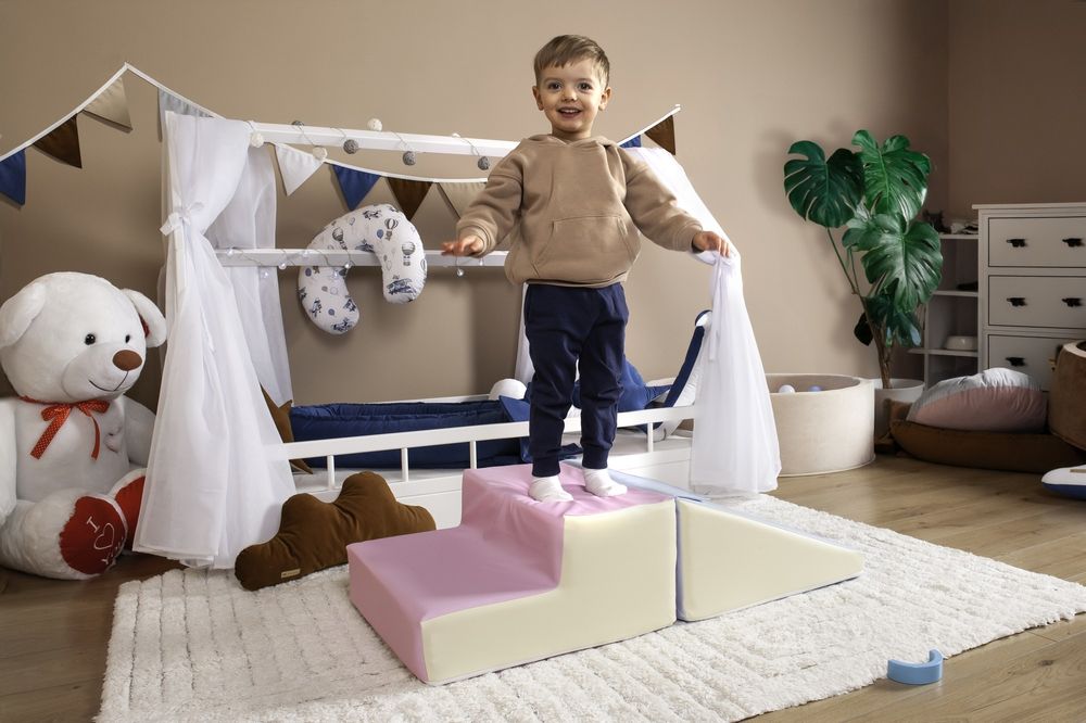 DUŻE KLOCKI PIANKOWE XXL Zestaw 2 Klocków PLAC ZABAW  Biały, Miętowy