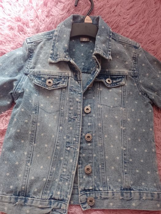 Kurtka jeansowa dziewczęca 134
