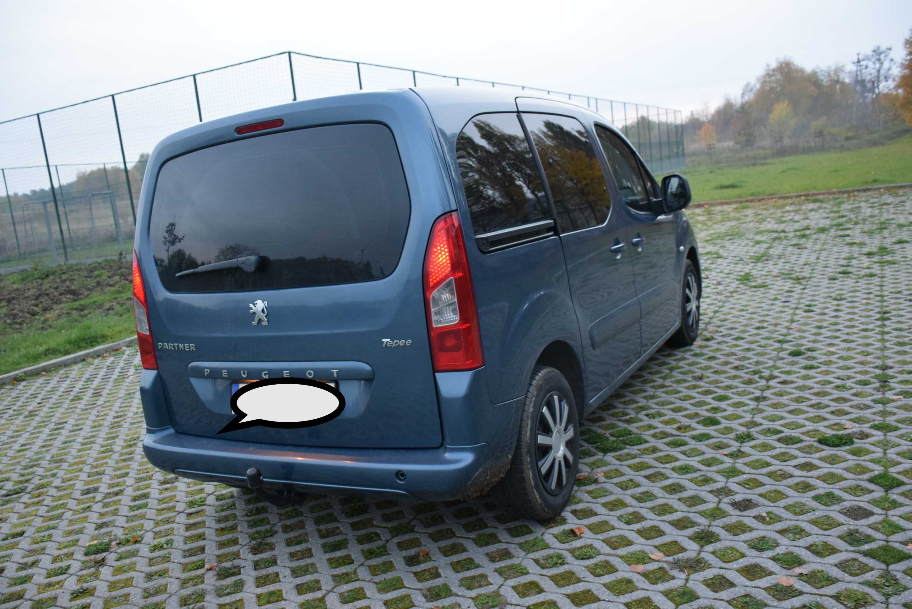 Peugeot Partner Tepee ZAMIANA na osobowe lub dostawcze HAK, BAGAŻNIK