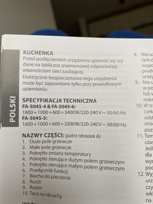 Kuchenka elektryczna z piekarnikiem First Austria