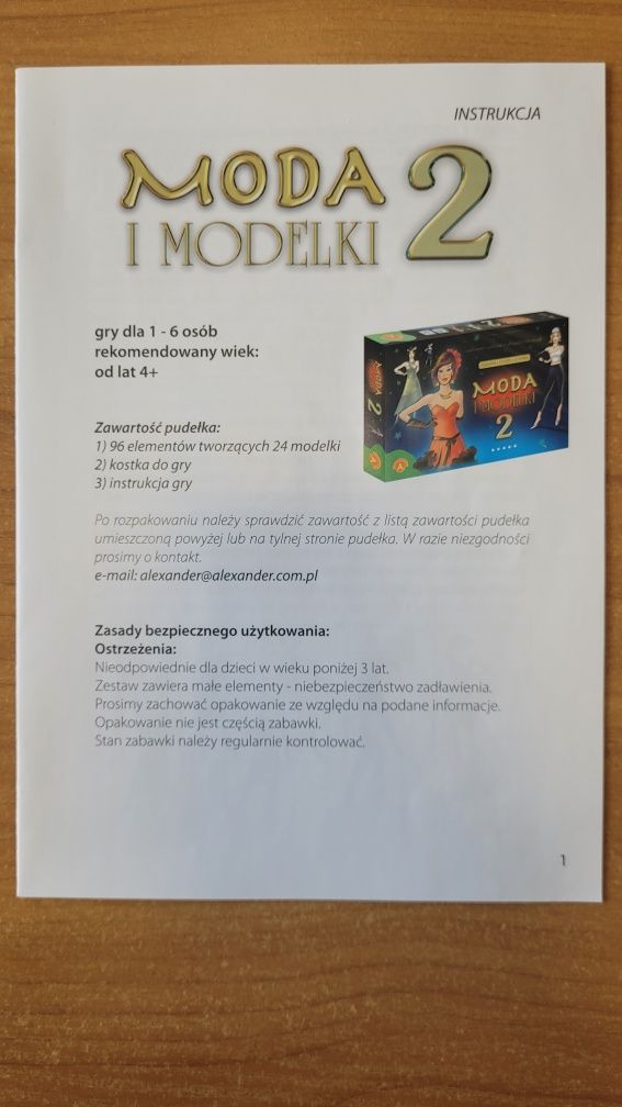 Gra/układanka Moda i modelki 2