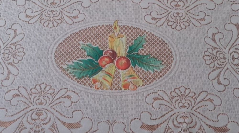 bieżnik na ławę lub stół, koronka, Boże Narodzenie
