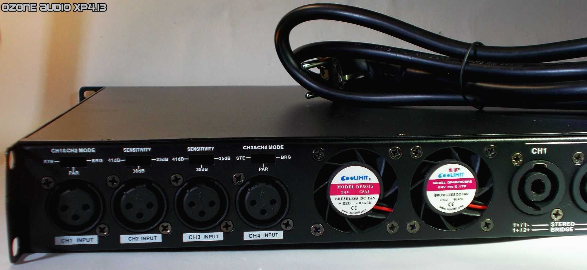 Wzmacniacz mocy 4x1300w RMS 8ohm 1 U