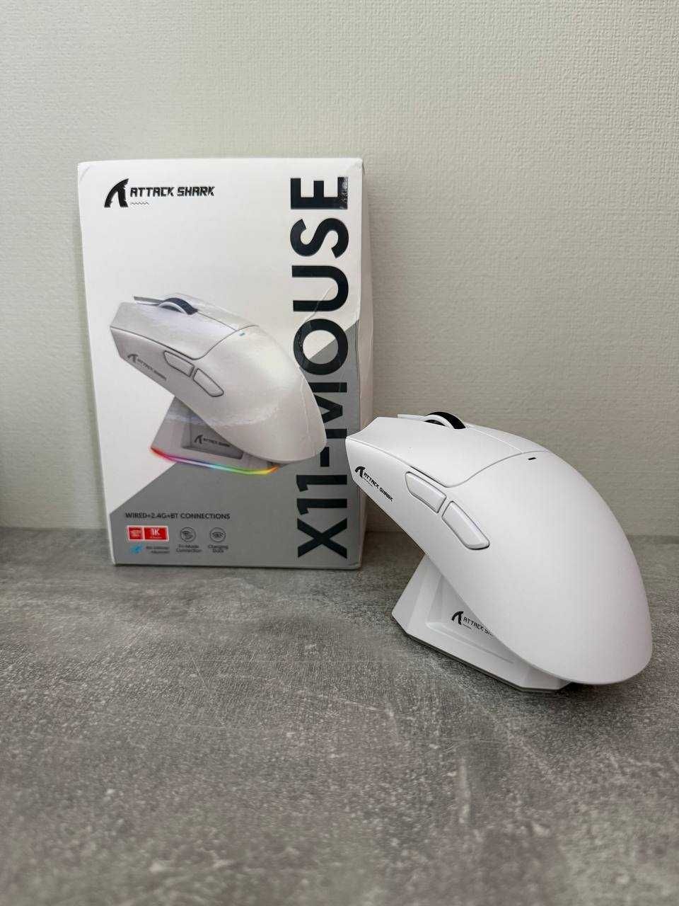 Attack Shark X11 біла мишка
