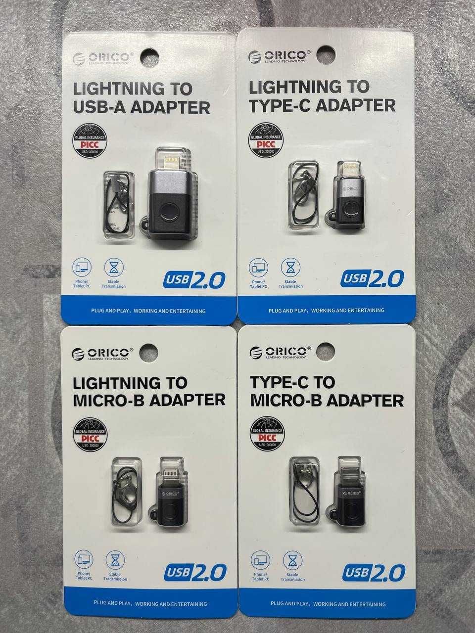 101 Перехідник адаптер конектор OTG ОТГ Lightning USB Type-C iPhone