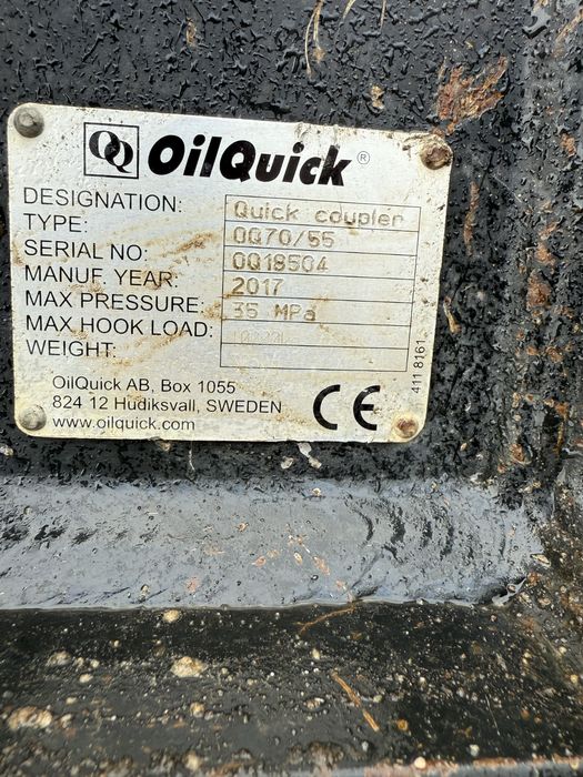 Szybkozłącze Hydrauliczne OilQuick 70/55 Super Stan