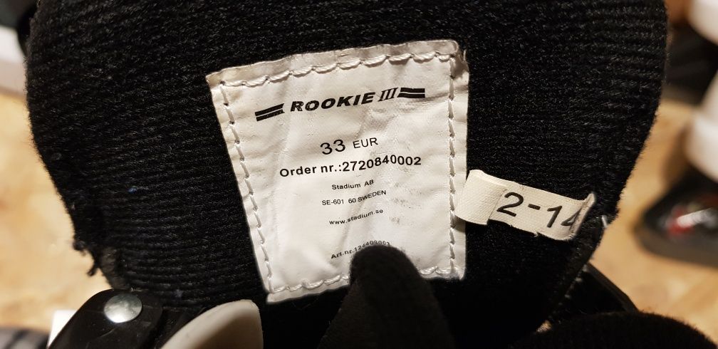 Łyżwy dziecięce Rookie III r. 33