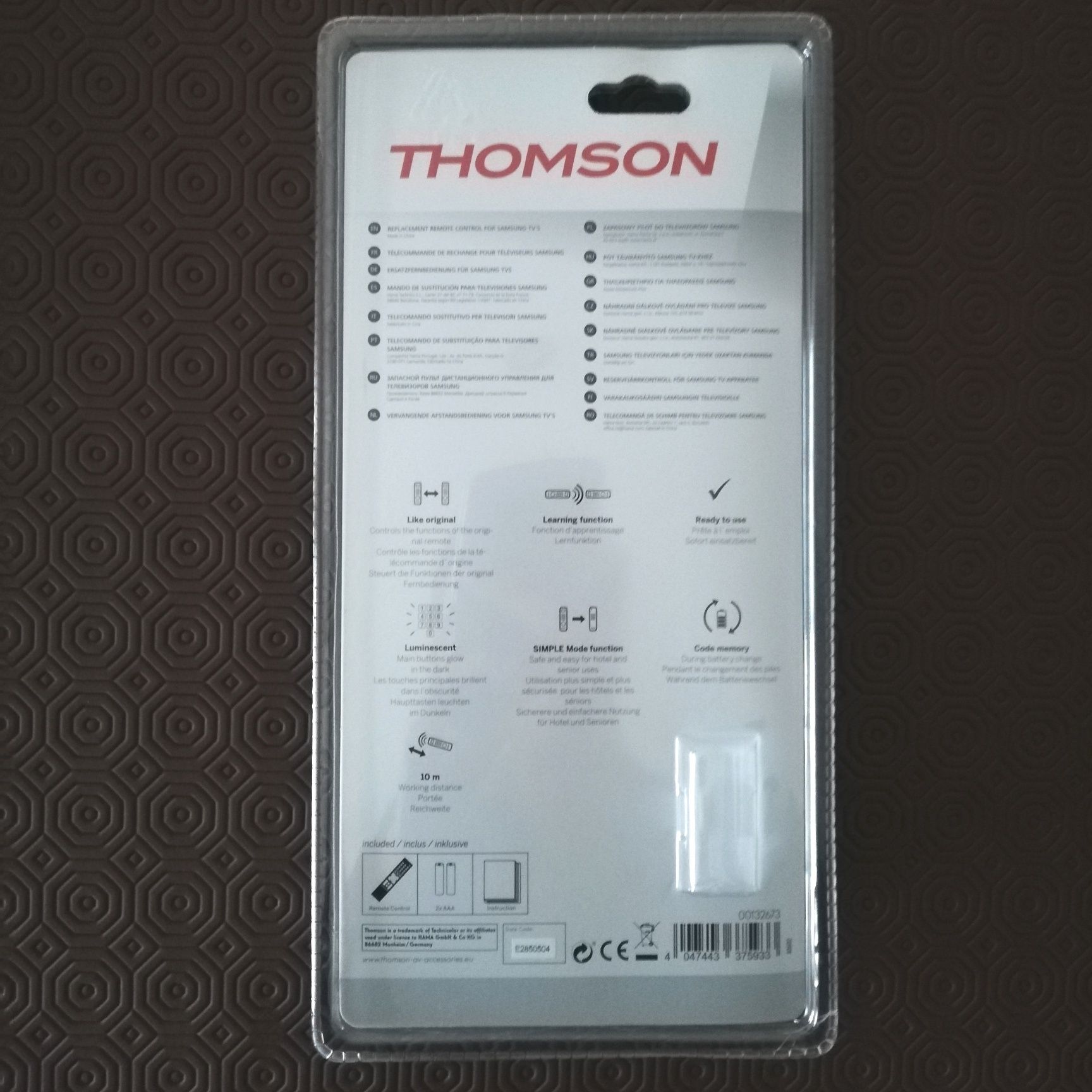 Comando Thomson ROC1128SAM para tv's Samsung