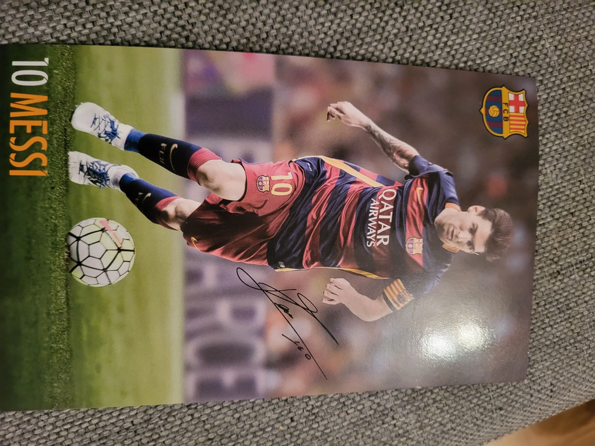 Autografy Messi, Neymar, Suarez, Iniesta, Alves