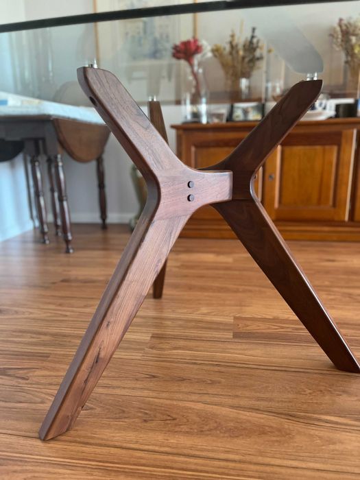 Mesa de Jantar tampo em vidro LA REDOUTE