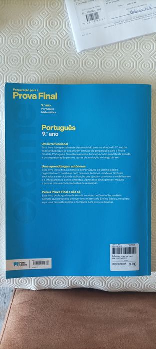 Livro preparação para a Prova Final Português 9°ano - 2025
Como novo,