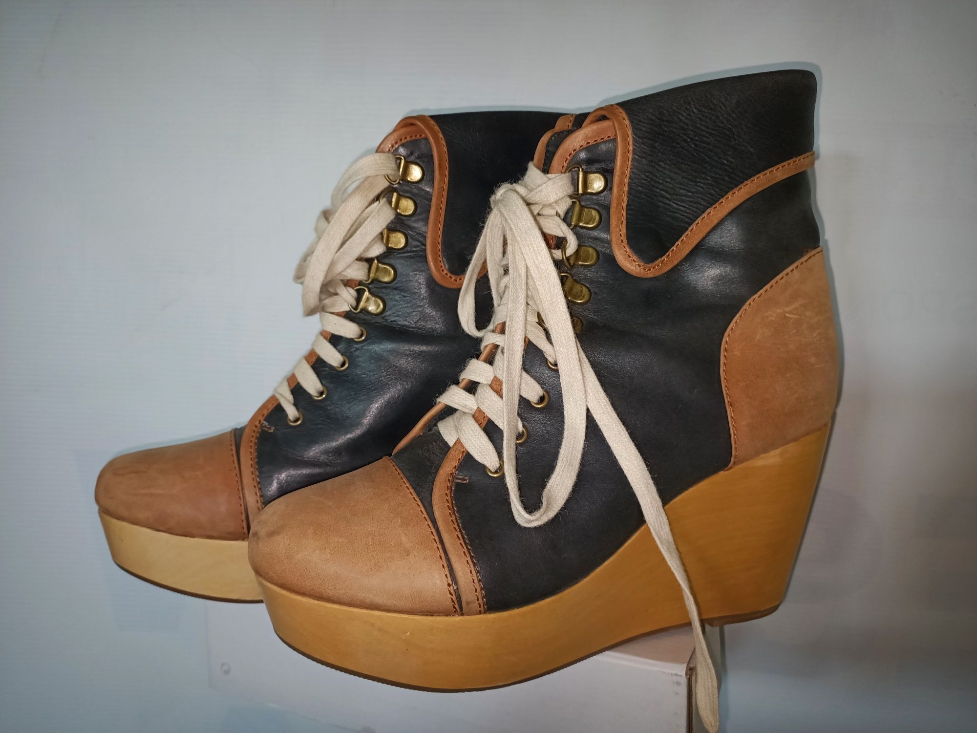 Friis &  Company buty damskie sztyblety, drewniaki r.40