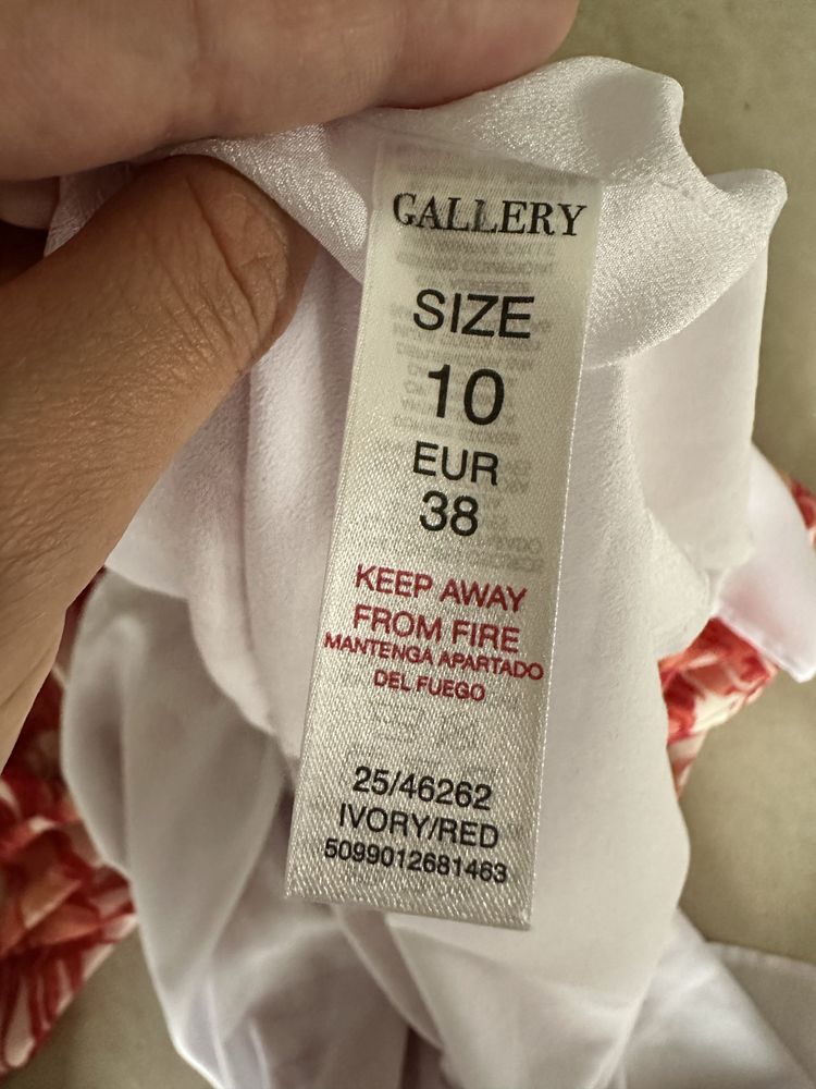 Elegancka sukienka w liście gallery rozmiar 38 wigilia