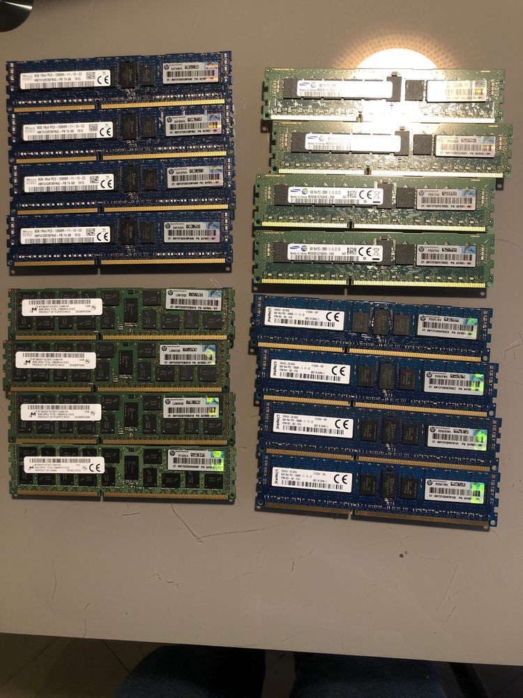 4x 8GB memoria RAM ECC PC3/DDR3
