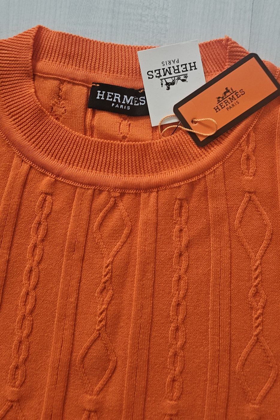 Hermes sweterek bluzka roz M