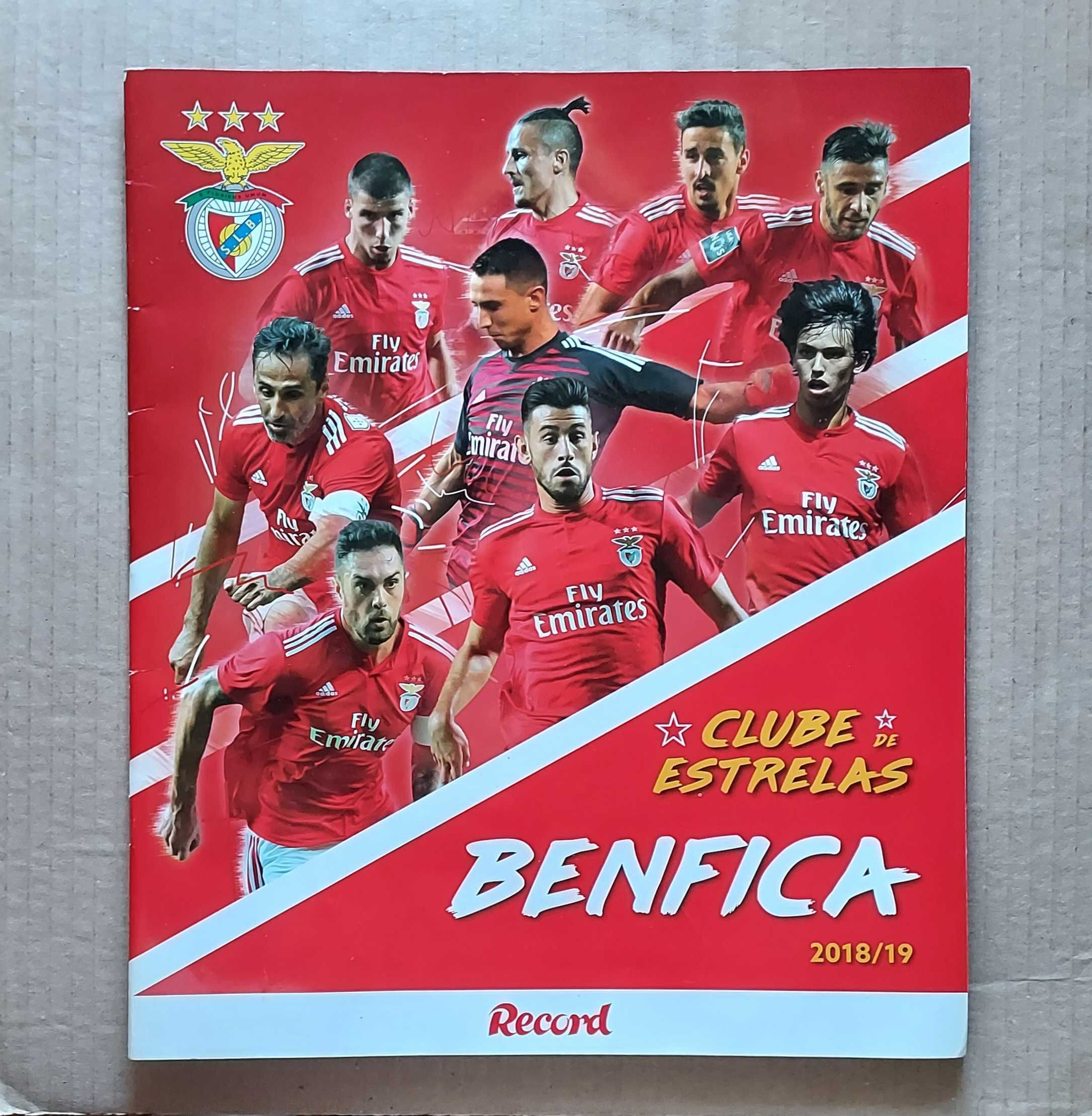Cadernetas completas futebol Panini, Record, Benfica, Sporting