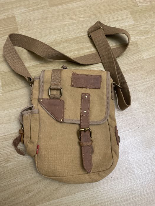 Сумка чоловіча Augur через плече бежева