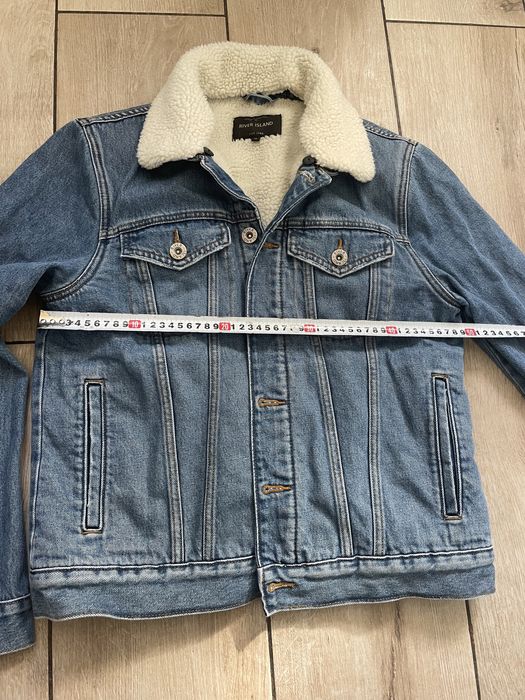 Джинсовка River Island M утеплена хутром холодні осінь весна