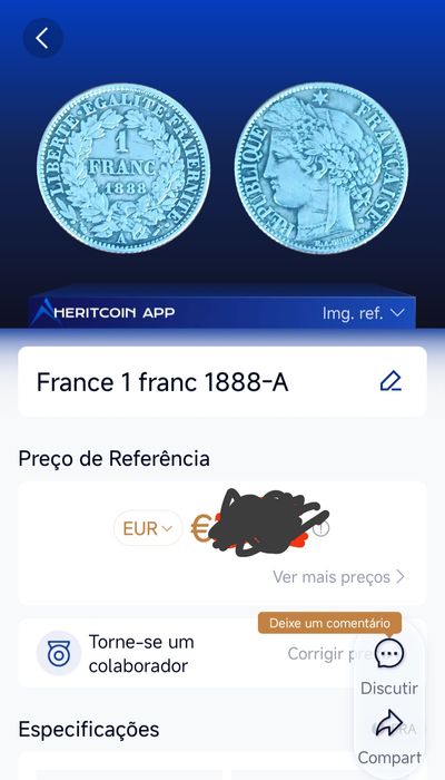 Moeda de prata França