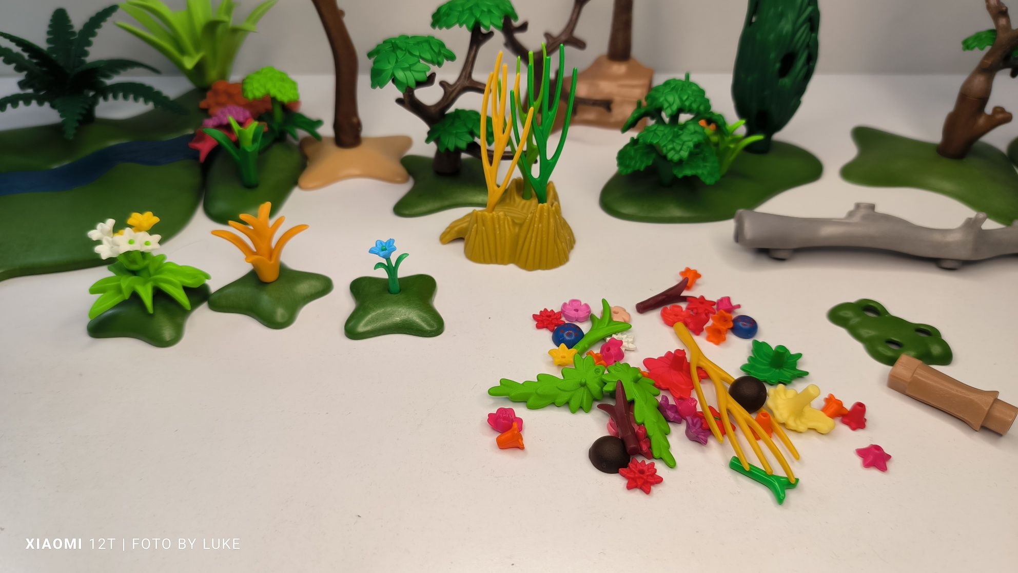 Playmobil elementy kwiaty drzewa krzaki