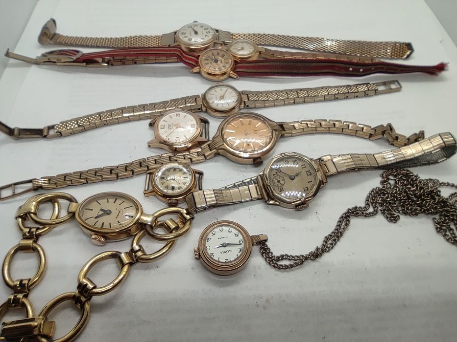 Zegarek Zaria/Czajka/Slawa złocone 10sz