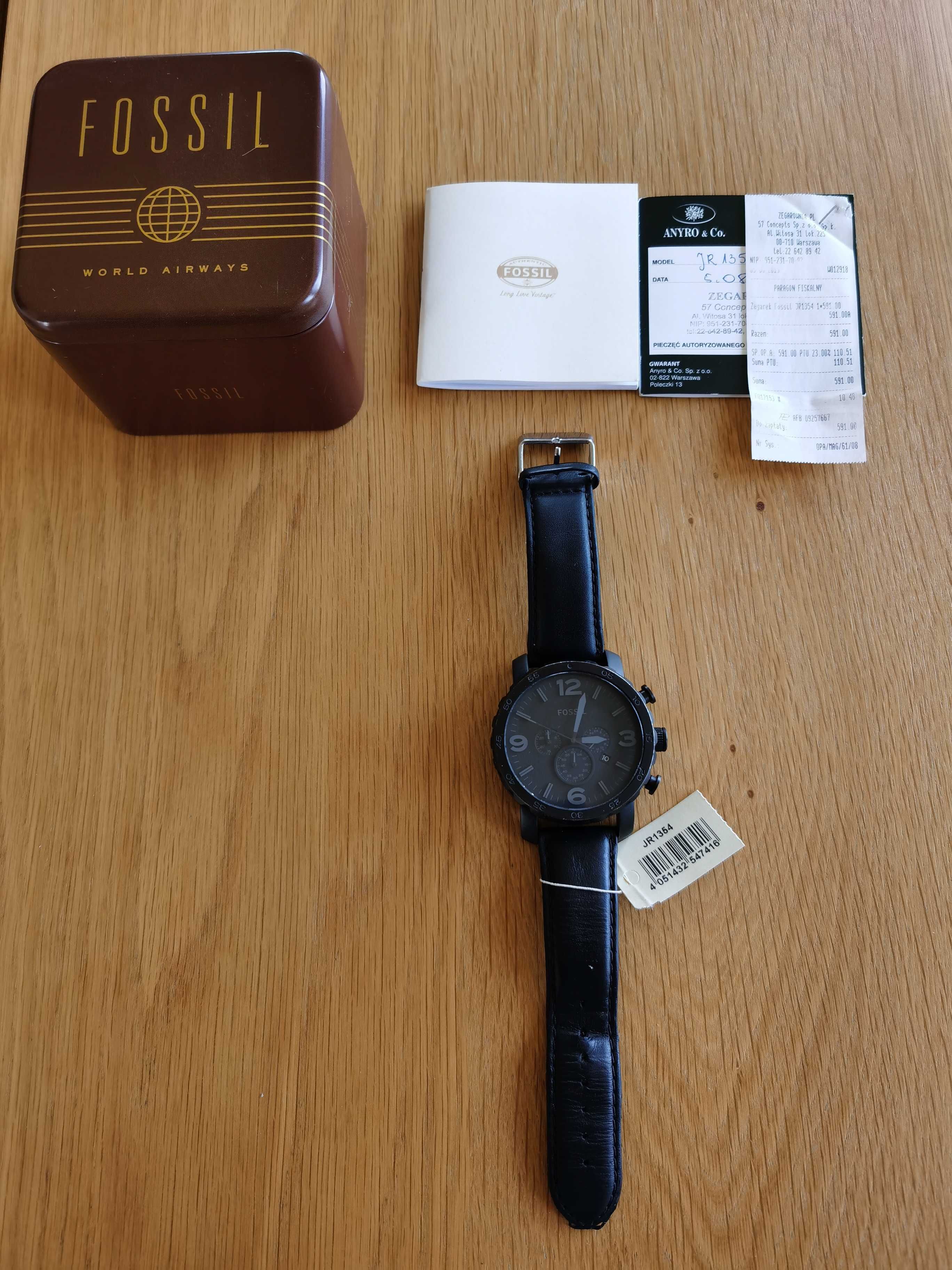 Zegarek FOSSIL JR1354 czarny